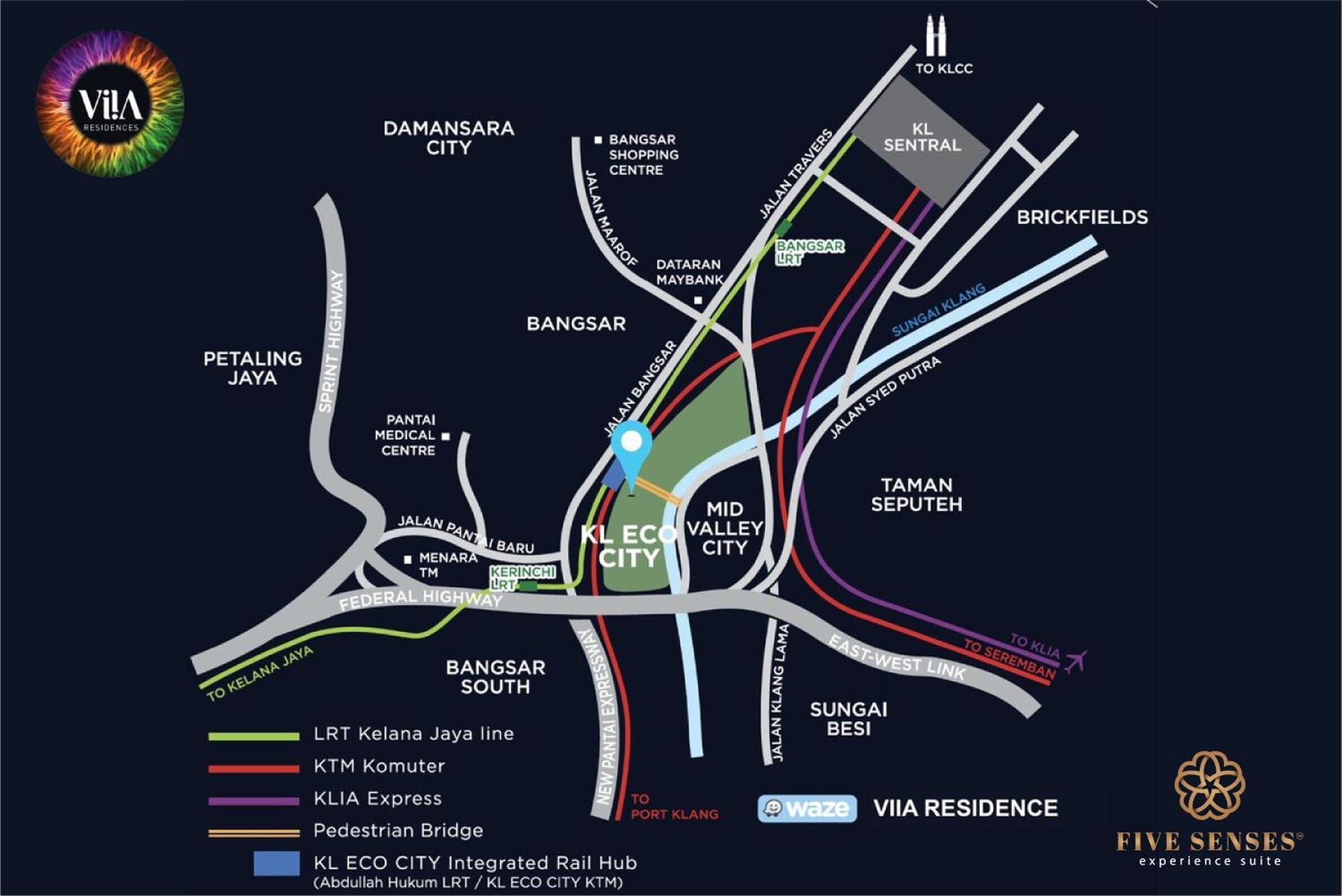 Viia Residence, Mid Valley Kl Kuala Lumpur Exteriör bild